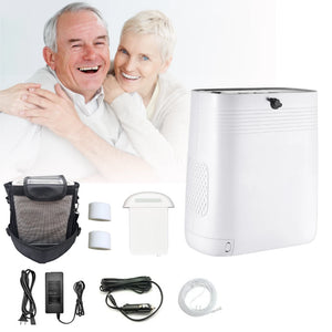 1001S Tragbarer 1–5L Sauerstoffkonzentrator mit kontinuierlichem Durchfluss 2.5 Stunden Akku, CE zertifiziert
