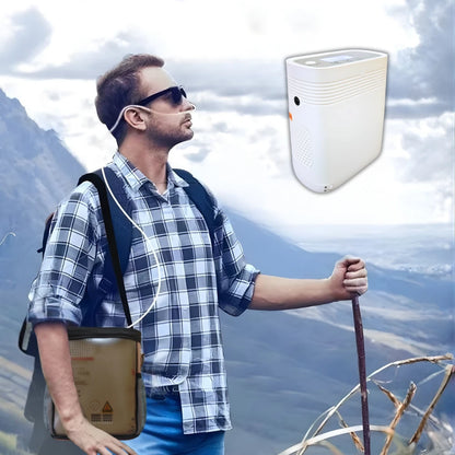 1001S Tragbarer 1–5L Sauerstoffkonzentrator mit kontinuierlichem Durchfluss 2.5 Stunden Akku, CE zertifiziert